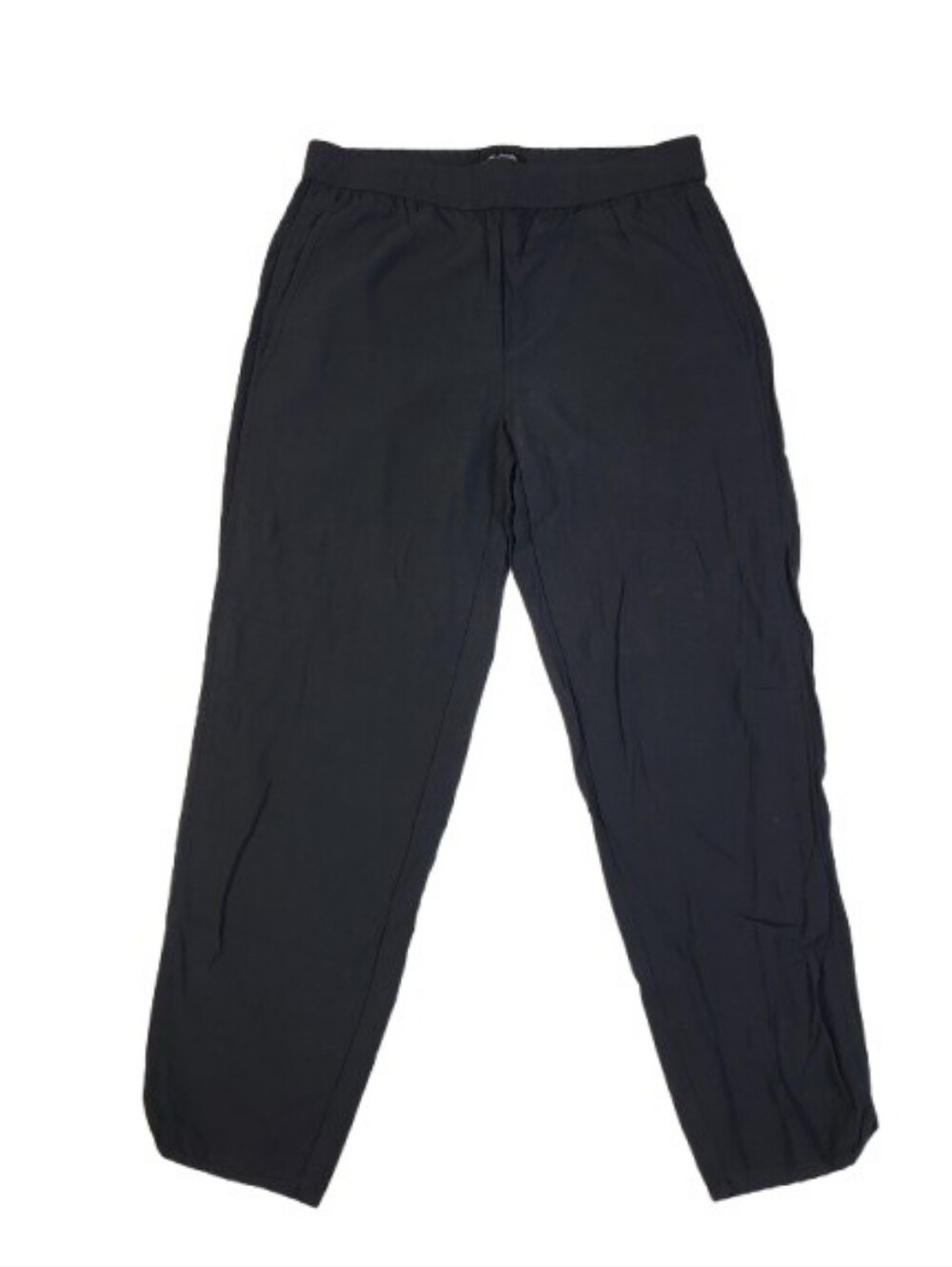 Madewell Track Trousers Lightweight Drappy Pull On Pants Elastic Waist Black XS